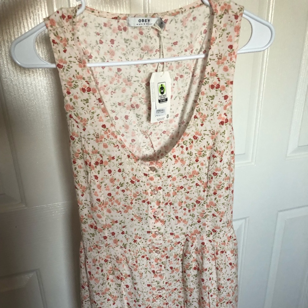 Adorable Obey Flower Dress